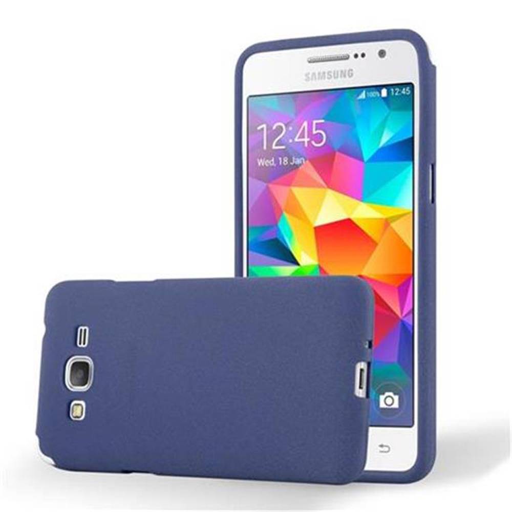 Cadorabo Schutzhülle für Samsung Galaxy GRAND PRIME Hülle in Blau Handyhülle TPU Etui Cover Case