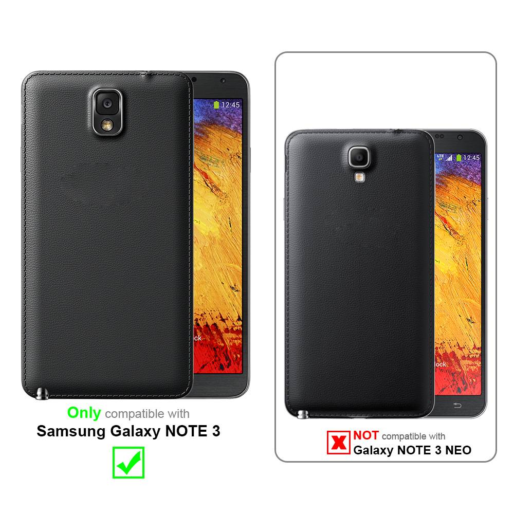 Cadorabo Schutzhülle für Samsung Galaxy NOTE 3 Hülle in Rot Handyhülle TPU Etui Cover Case