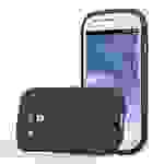 Cadorabo Schutzhülle für Samsung Galaxy S3 MINI Hülle in Schwarz Handyhülle TPU Etui Cover Case
