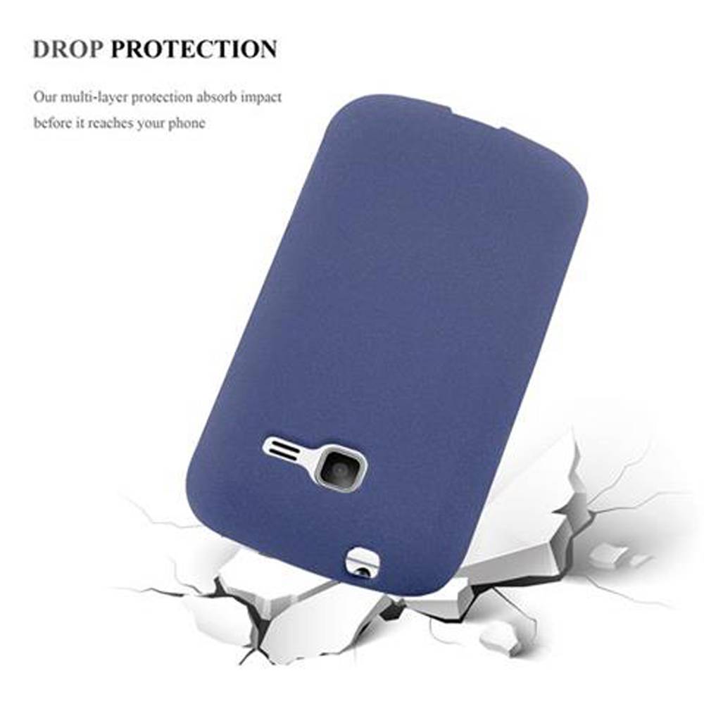Cadorabo Schutzhülle für Samsung Galaxy TREND LITE Hülle in Blau Handyhülle TPU Etui Cover Case