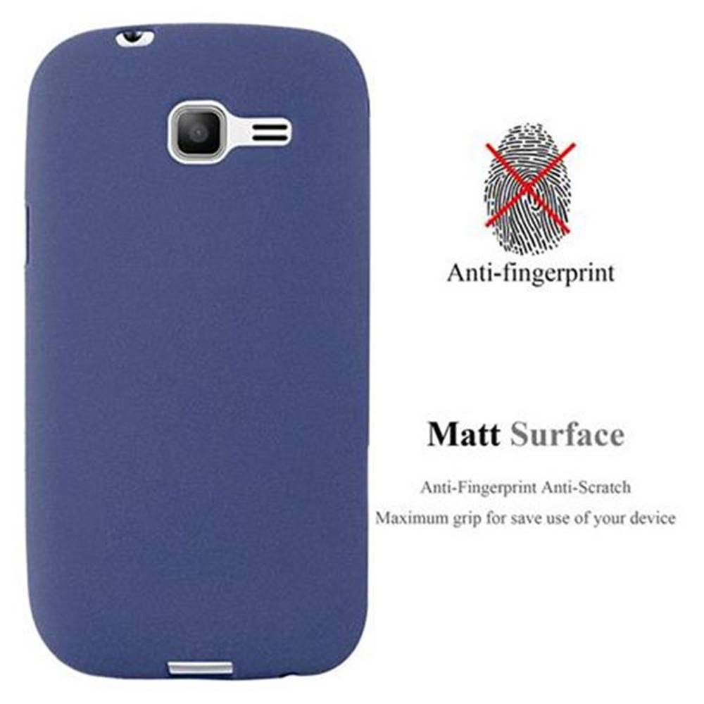 Cadorabo Schutzhülle für Samsung Galaxy TREND LITE Hülle in Blau Handyhülle TPU Etui Cover Case
