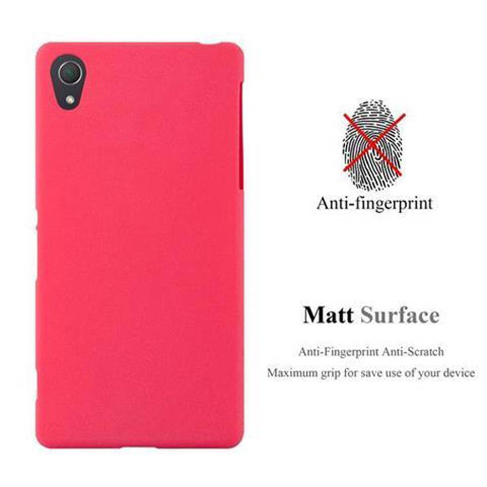 Cadorabo Schutzhülle für Sony Xperia Z2 Hülle in Rot Handyhülle TPU Etui Cover Case