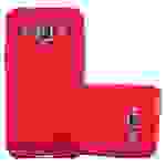 Cadorabo Schutzhülle für Samsung Galaxy J1 2015 Hülle in Rot Etui Hard Case Handyhülle Cover