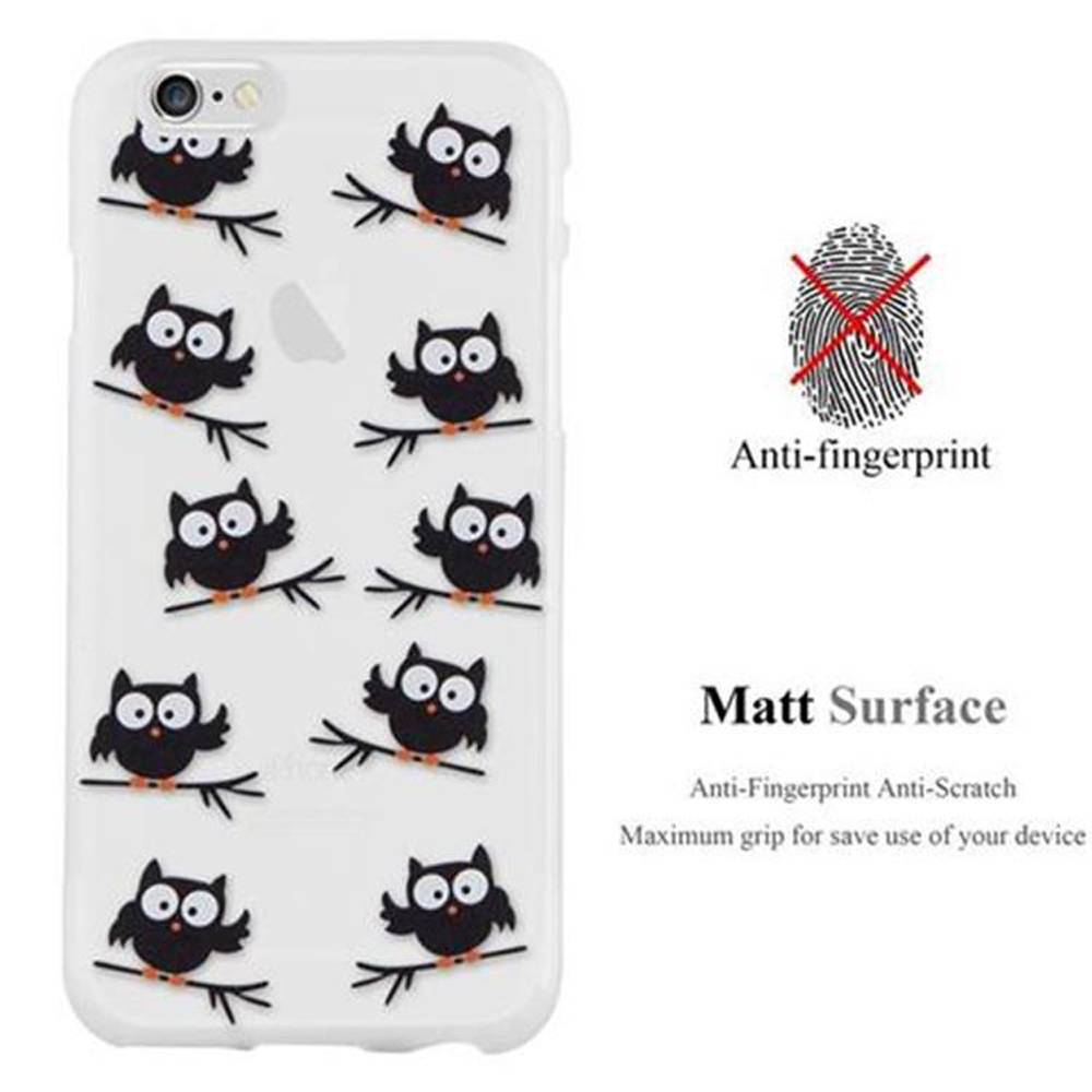 Cadorabo Schutzhülle für Apple iPhone 6 / 6S Hülle mit Weiß Etui Handyhülle TPU Silikon Case Cover