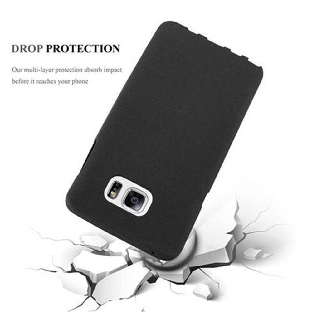 Cadorabo Schutzhülle für Samsung Galaxy NOTE 5 Hülle in Schwarz Handyhülle TPU Etui Cover Case