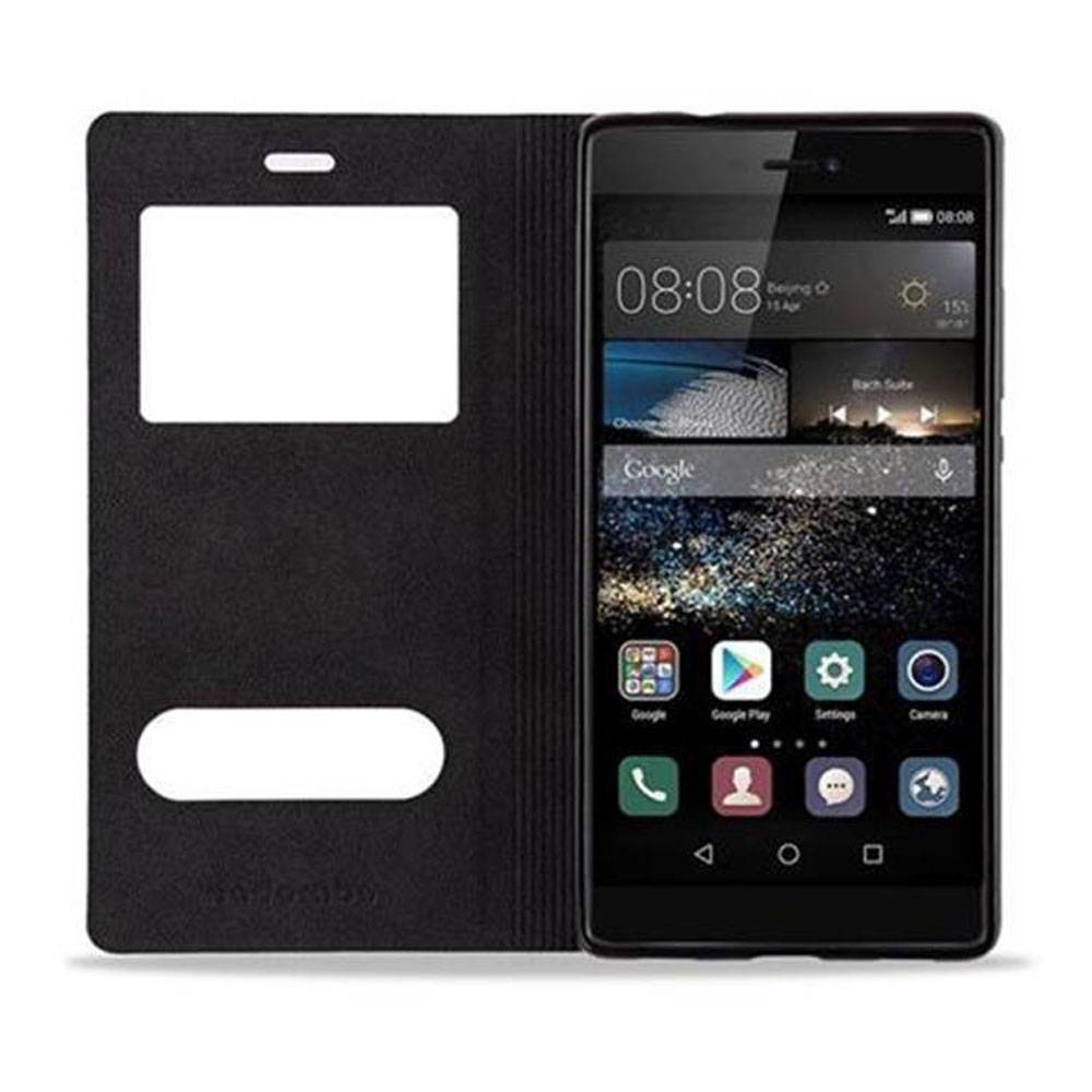 Cadorabo Schutzhülle für Huawei P8 Hülle in Rot Handyhülle Book Case Cover Etui
