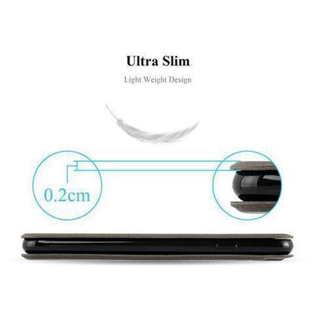 Cadorabo Schutzhülle für Huawei P8 Hülle in Braun Handyhülle Book Case Cover Etui