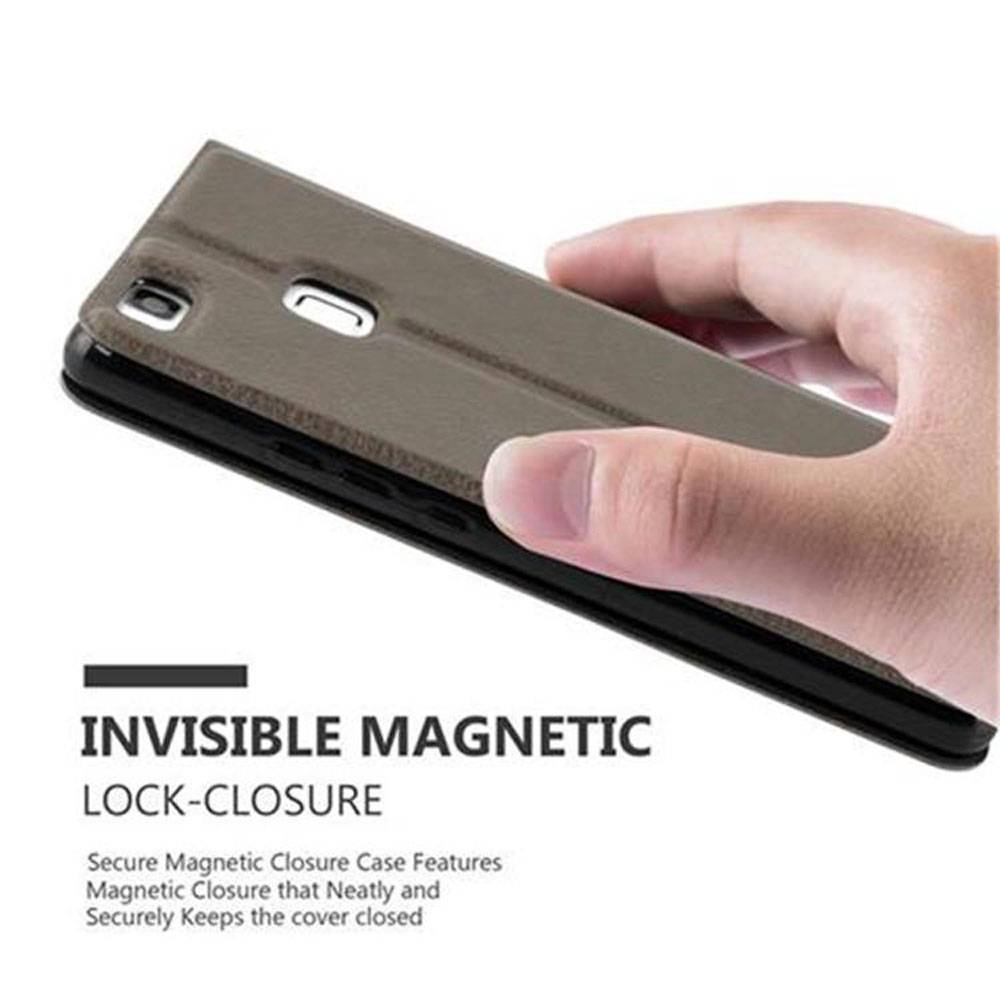 Cadorabo Schutzhülle für Huawei P9 LITE 2016 / G9 LITE Hülle in Braun Handyhülle Book Case Cover Etui