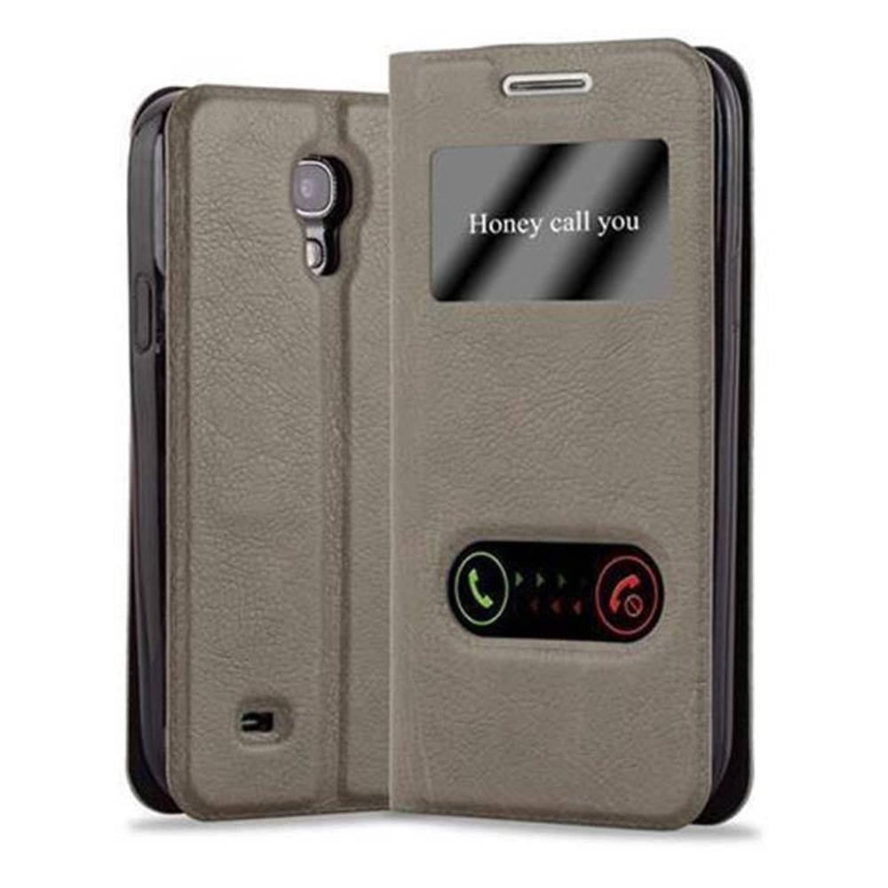 Cadorabo Schutzhülle für Samsung Galaxy S4 Hülle in Braun Handyhülle Book Case Cover Etui