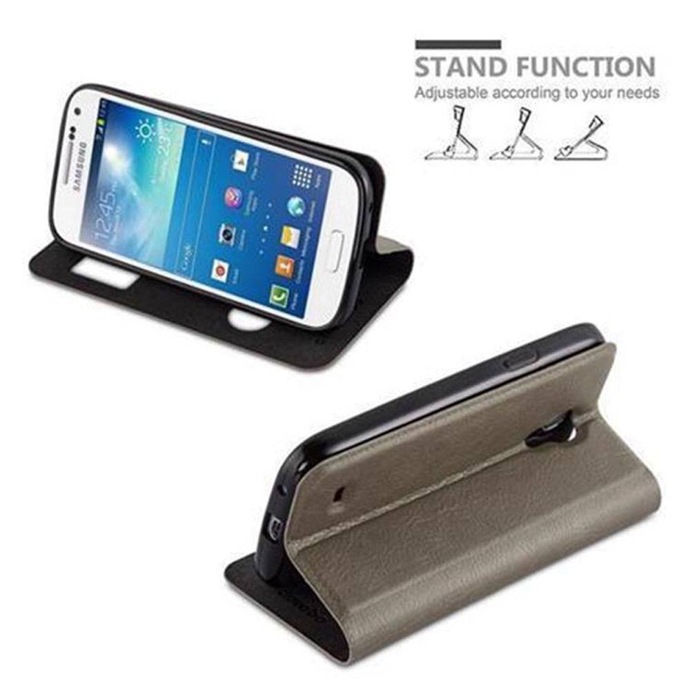Cadorabo Schutzhülle für Samsung Galaxy S4 Hülle in Braun Handyhülle Book Case Cover Etui