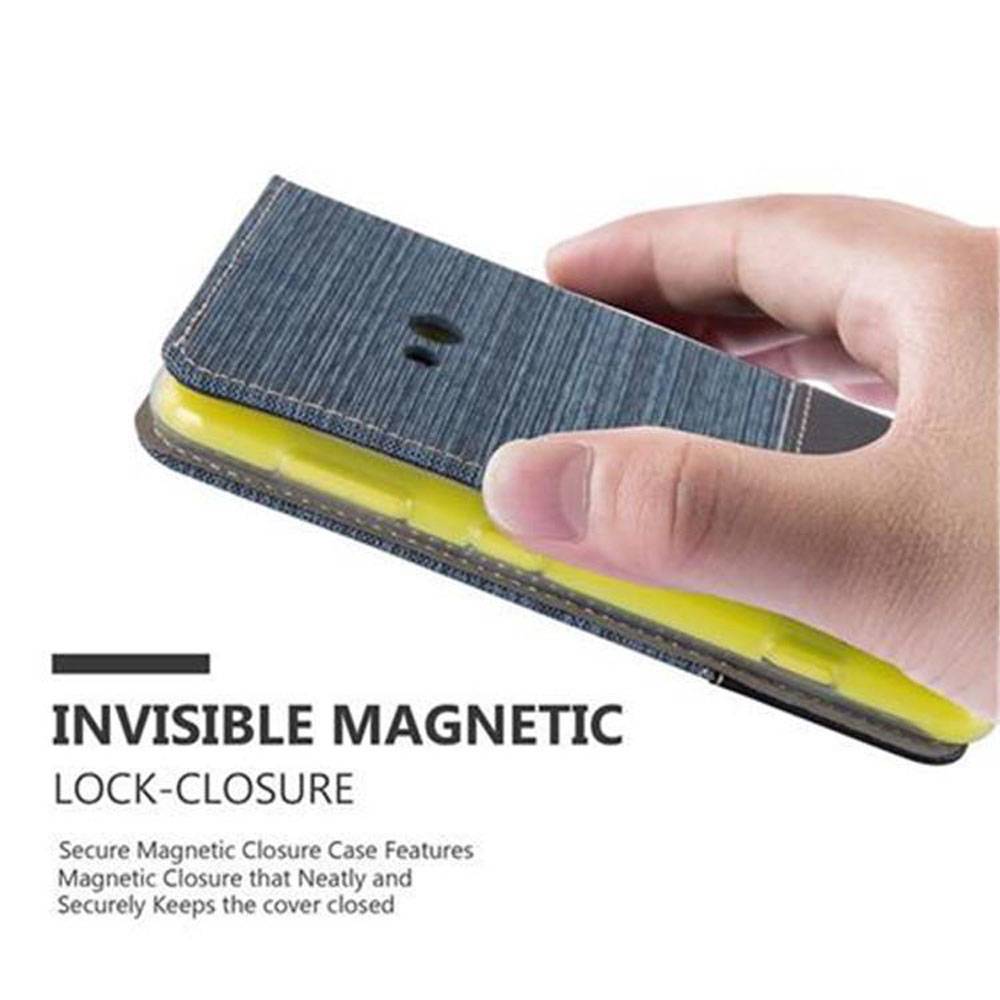 Cadorabo Hülle für Nokia Lumia 625 Schutzhülle in Blau Handy Hülle Etui Book Case Cover