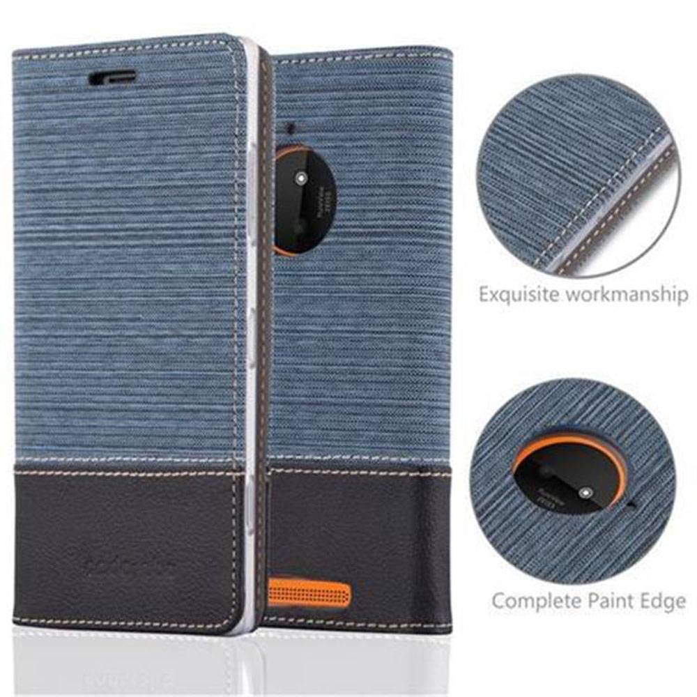 Cadorabo Hülle für Nokia Lumia 830 Schutzhülle in Blau Handy Hülle Etui Book Case Cover