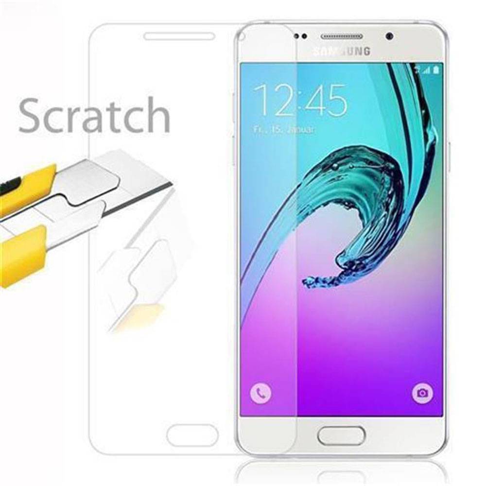 Cadorabo Panzer Folie für Samsung Galaxy A9 2016 Schutzfolie in Transparent Gehärtetes Tempered Display-Schutzglas