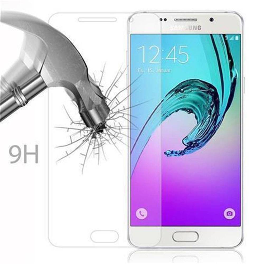 Cadorabo Panzer Folie für Samsung Galaxy A9 2016 Schutzfolie in Transparent Gehärtetes Tempered Display-Schutzglas