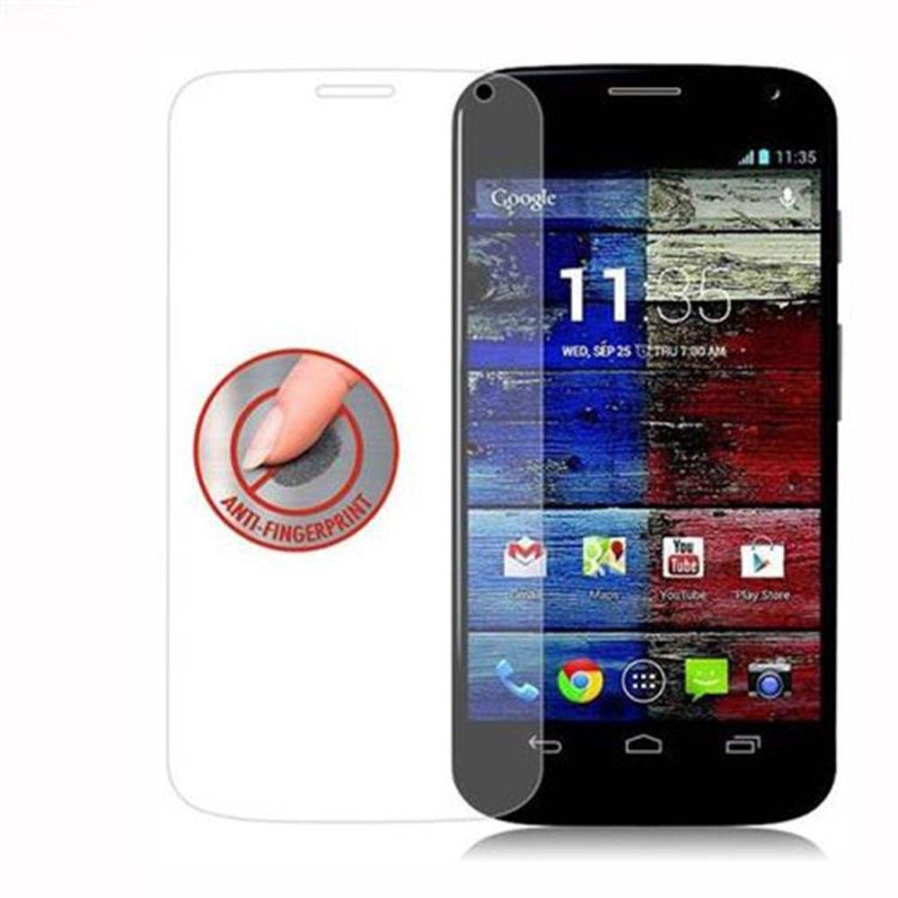 Cadorabo Panzer Folie für Motorola MOTO X Schutzfolie in Transparent Gehärtetes Tempered Display-Schutzglas