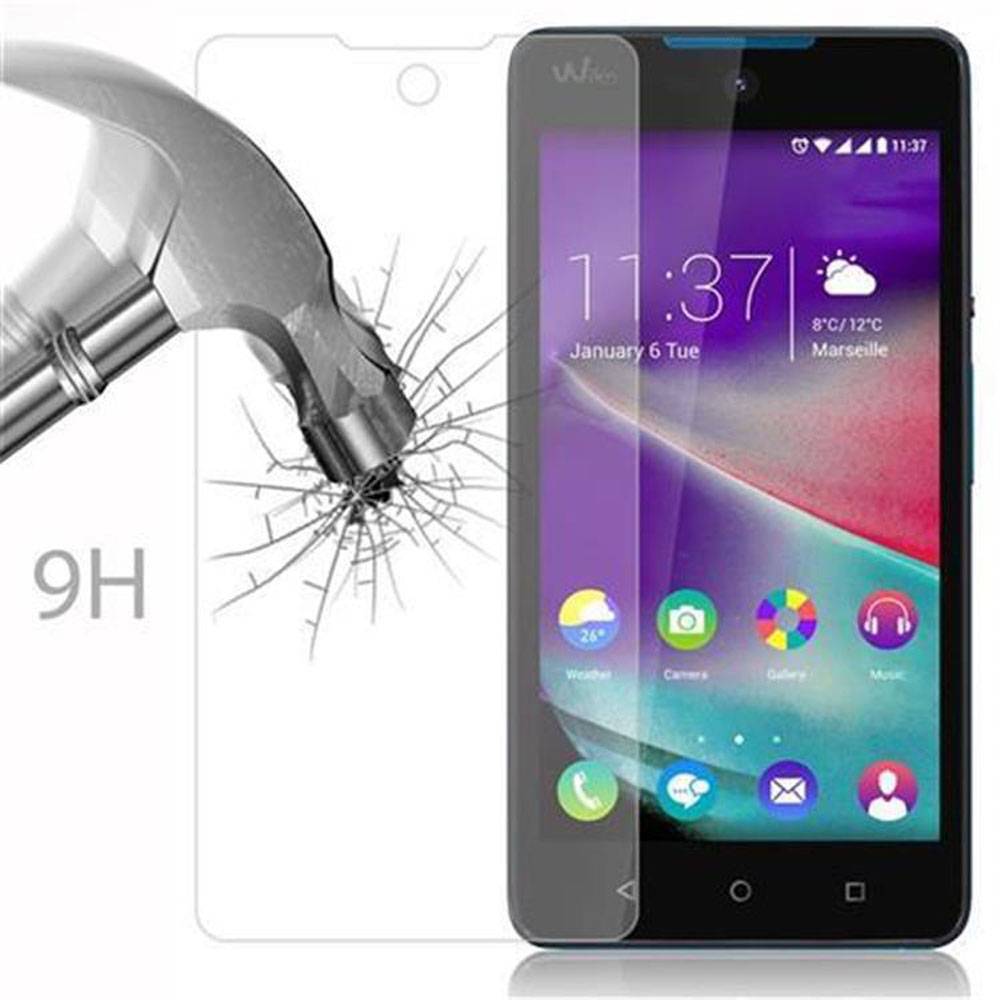 Cadorabo Panzer Folie für WIKO RAINBOW LITE Schutzfolie in Transparent Gehärtetes Tempered Display-Schutzglas