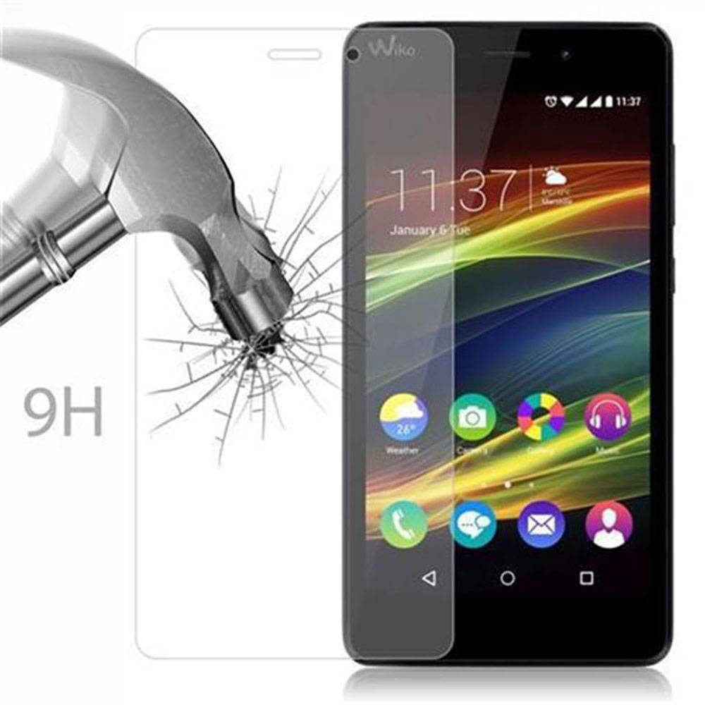 Cadorabo Panzer Folie für WIKO SLIDE 2 Schutzfolie in Transparent Gehärtetes Tempered Display-Schutzglas