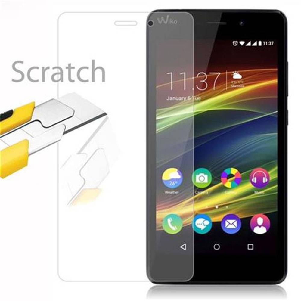 Cadorabo Panzer Folie für WIKO SLIDE 2 Schutzfolie in Transparent Gehärtetes Tempered Display-Schutzglas