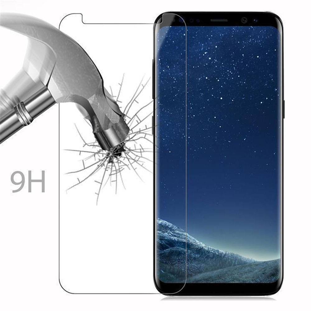 Cadorabo Panzer Folie für Samsung Galaxy S8 Schutzfolie in Transparent Gehärtetes Tempered Display-Schutzglas