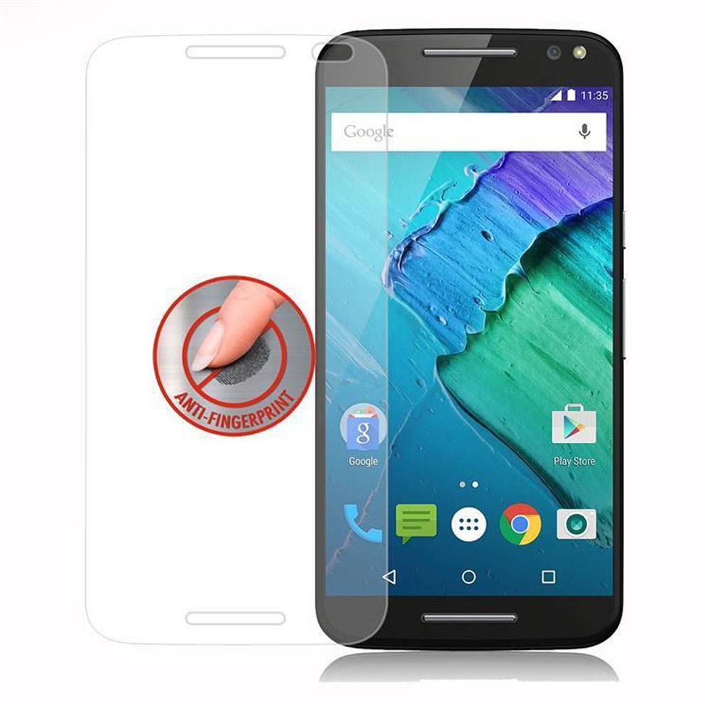 Cadorabo Panzer Folie für Motorola MOTO X STYLE Schutzfolie in Transparent Gehärtetes Tempered Display-Schutzglas