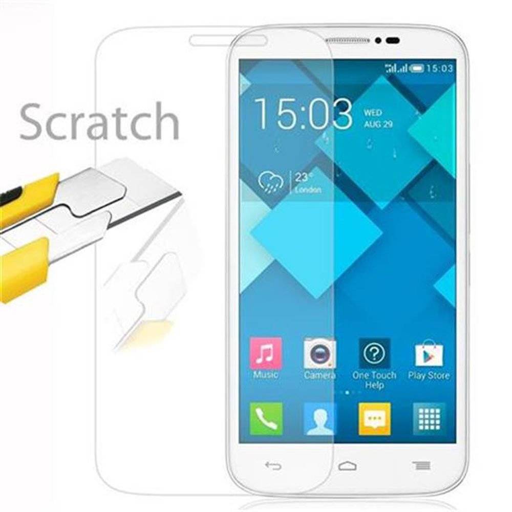 Cadorabo Panzer Folie für Alcatel C7 - Schutzfolie in KRISTALL KLAR - Gehärtetes (Tempered) Display-Schutzglas in 9H Härte mit 3D Touch Kompatibili