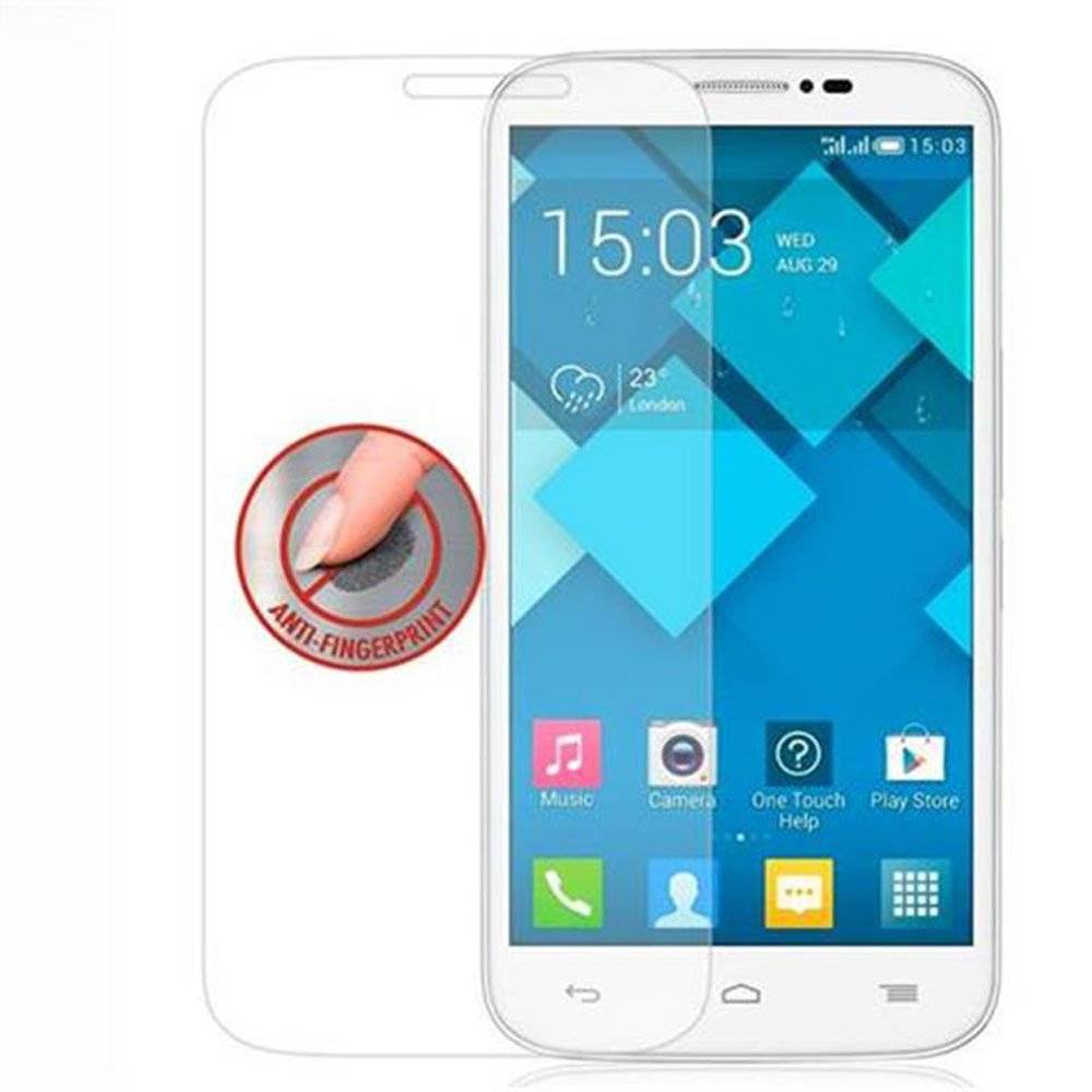 Cadorabo Panzer Folie für Alcatel C7 - Schutzfolie in KRISTALL KLAR - Gehärtetes (Tempered) Display-Schutzglas in 9H Härte mit 3D Touch Kompatibili