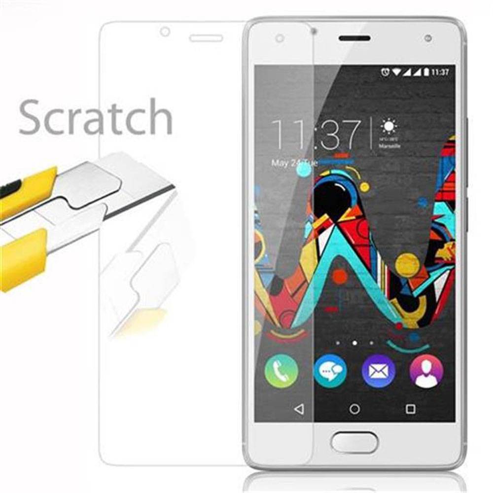 Cadorabo Panzer Folie für WIKO U FEEL Schutzfolie in Transparent Gehärtetes Tempered Display-Schutzglas