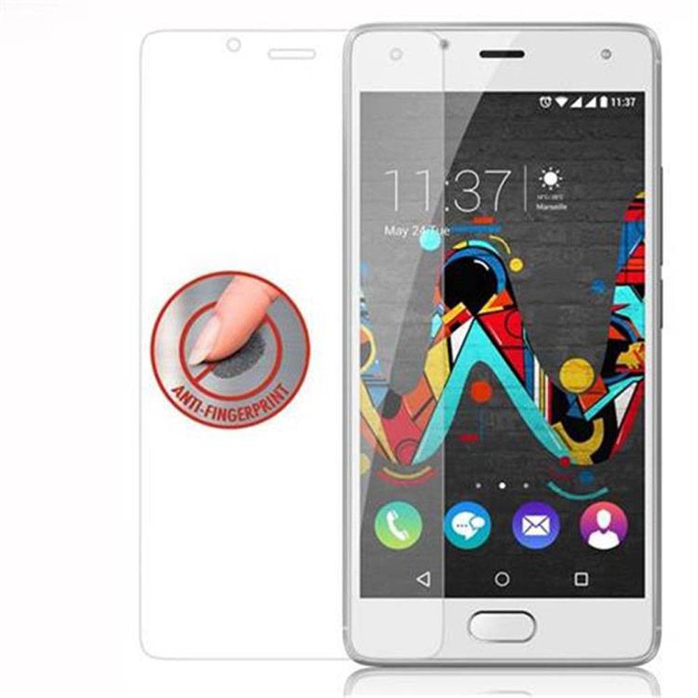 Cadorabo Panzer Folie für WIKO U FEEL Schutzfolie in Transparent Gehärtetes Tempered Display-Schutzglas
