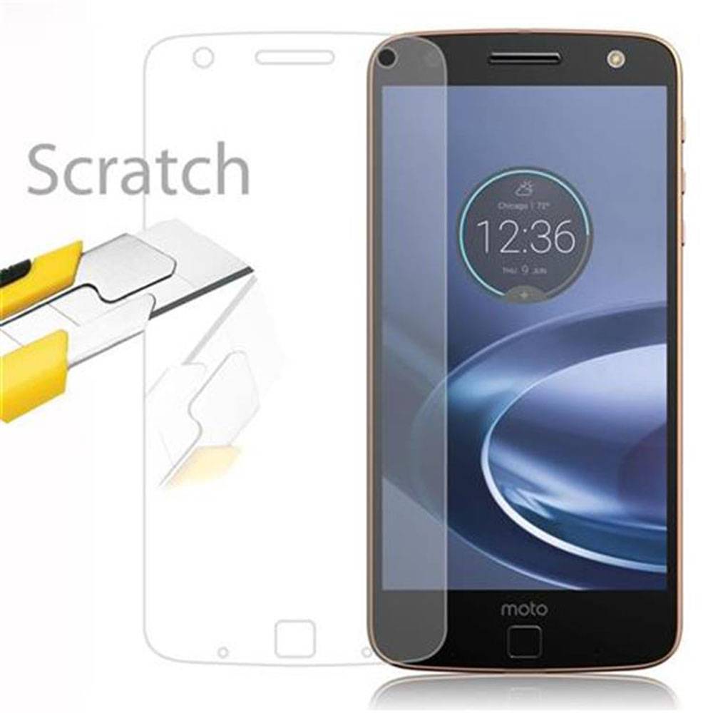 Cadorabo Panzer Folie für Motorola MOTO Z PLAY Schutzfolie in Transparent Gehärtetes Tempered Display-Schutzglas