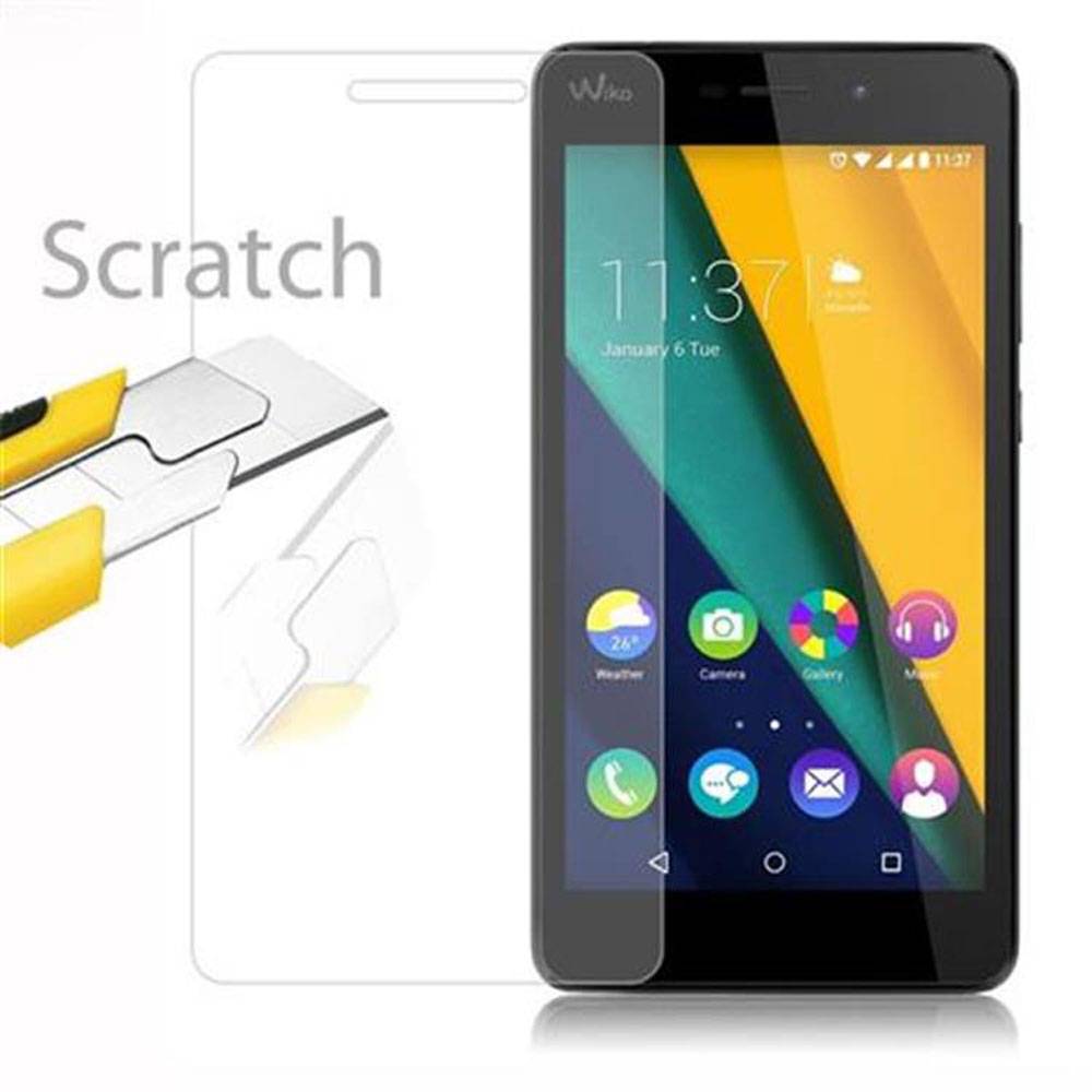 Cadorabo Panzer Folie für WIKO RIDGE FAB Schutzfolie in Transparent Gehärtetes Tempered Display-Schutzglas