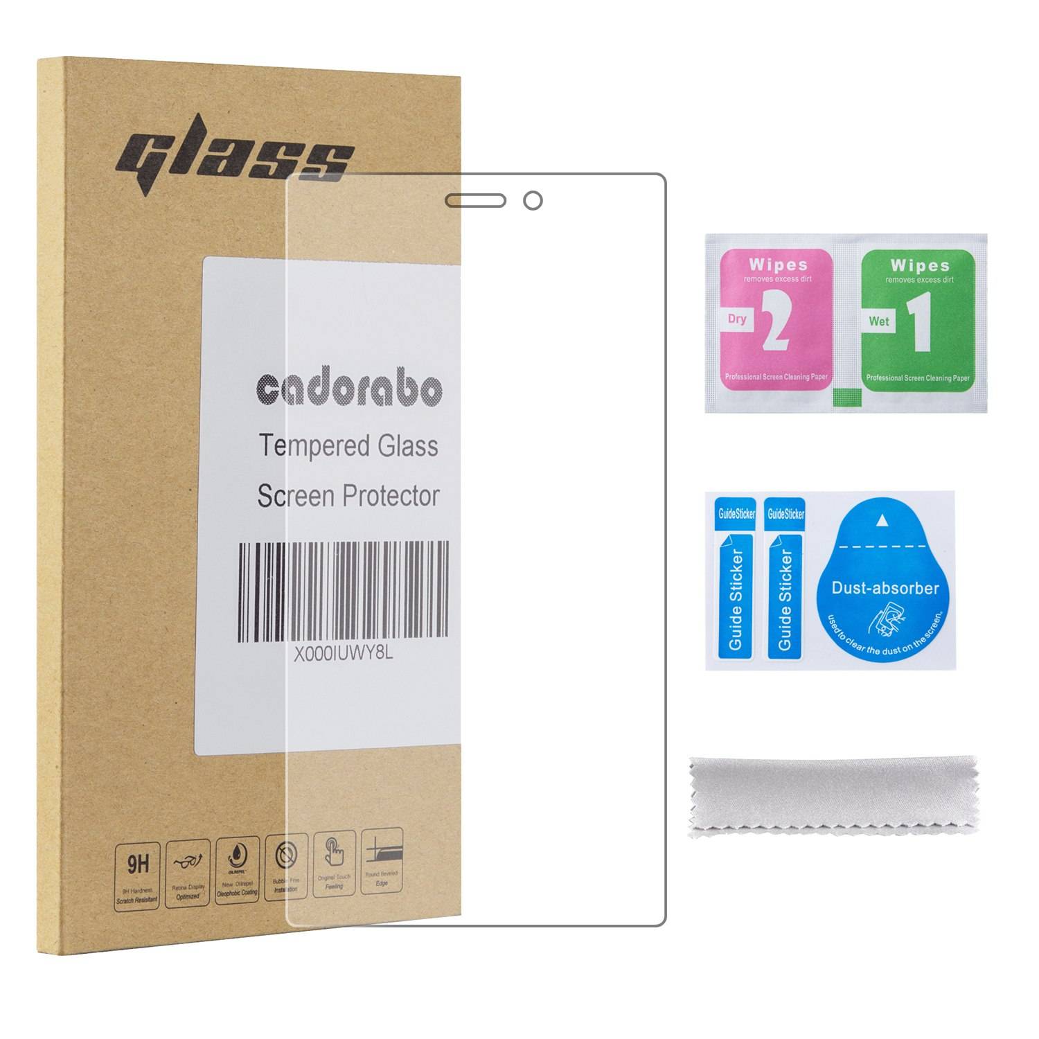 Cadorabo Panzer Folie für WIKO RIDGE 4G Schutzfolie in Transparent Gehärtetes Tempered Display-Schutzglas
