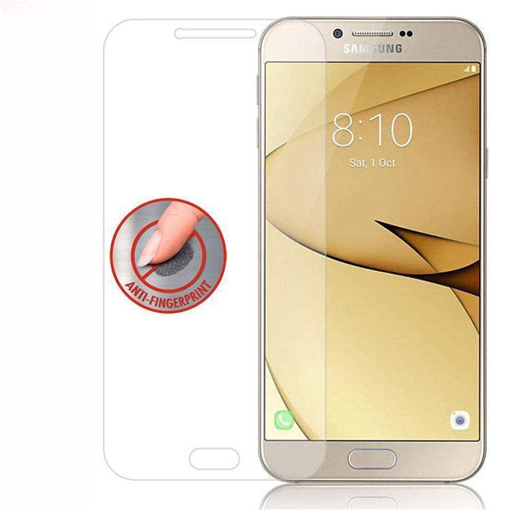 Cadorabo Panzer Folie für Samsung Galaxy A8 2016 Schutzfolie in Transparent Gehärtetes Tempered Display-Schutzglas