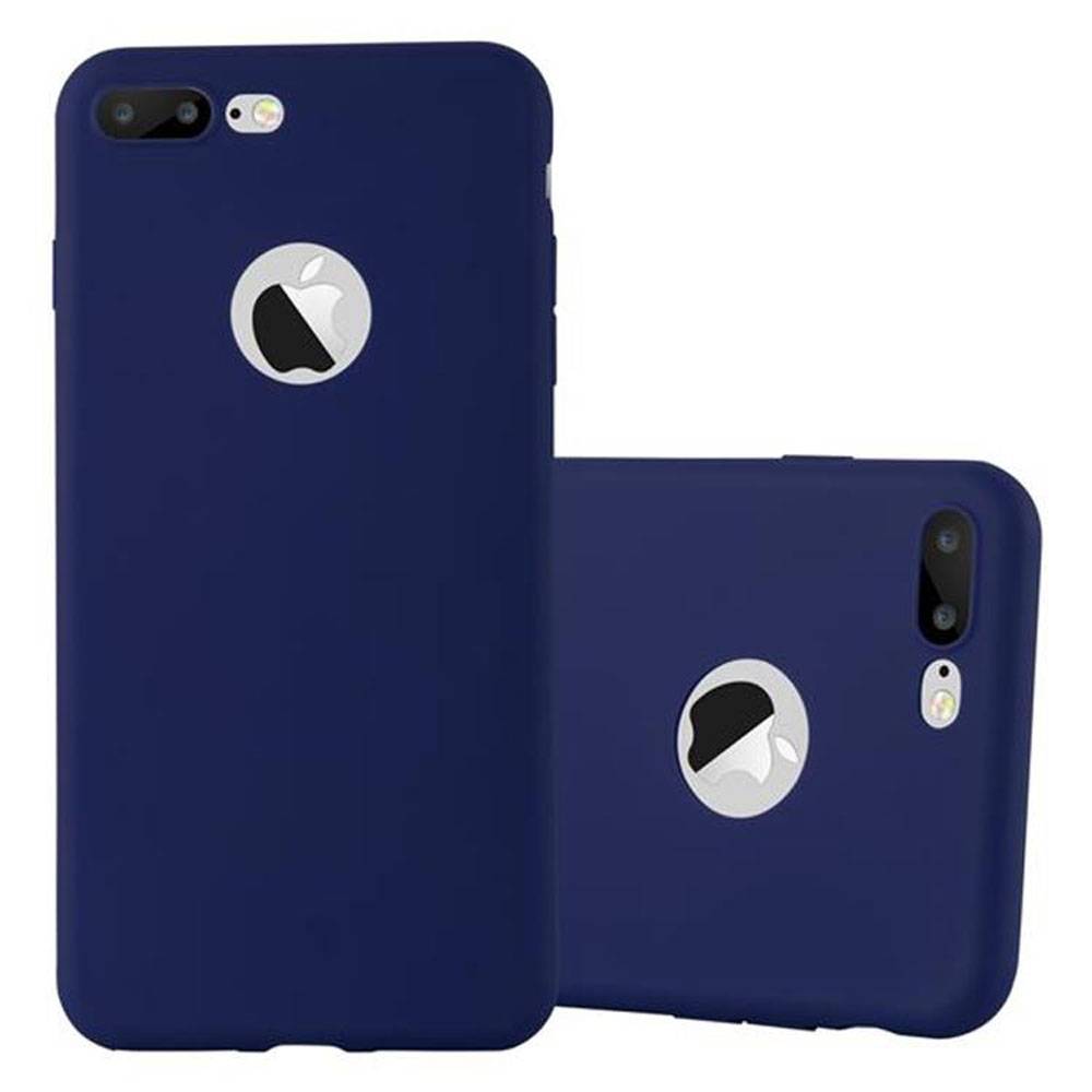 Cadorabo Hülle für Apple iPhone 7 PLUS / 7S PLUS / 8 PLUS Schutzhülle in Blau Handyhülle TPU Silikon Etui Case Cover