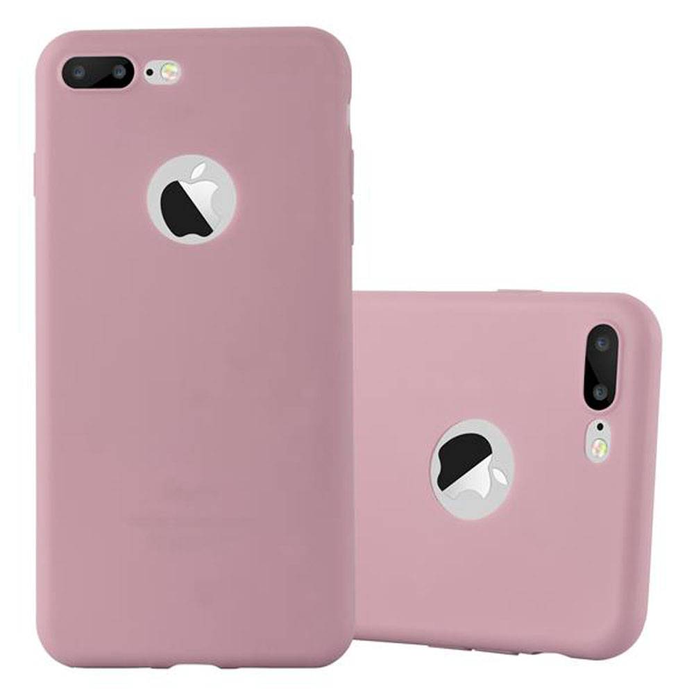 Cadorabo Hülle für Apple iPhone 7 PLUS / 7S PLUS / 8 PLUS Schutzhülle in Rosa Handyhülle TPU Silikon Etui Case Cover