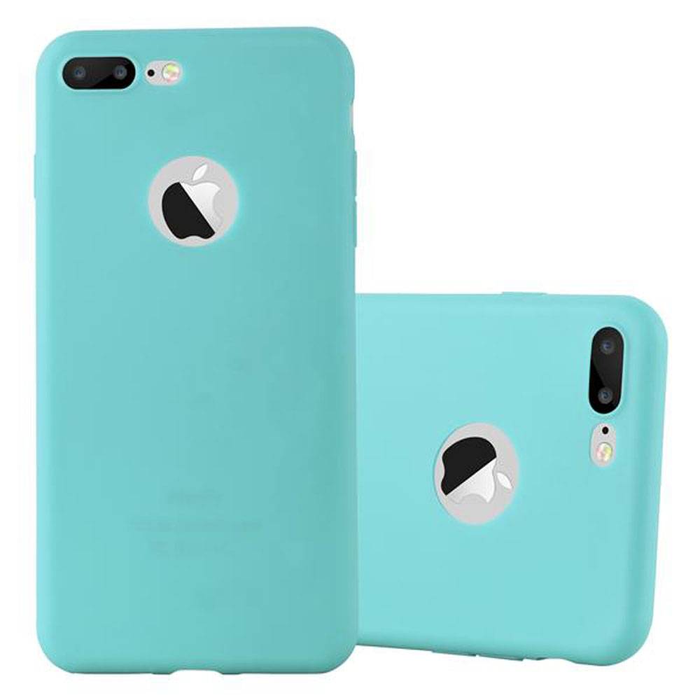 Cadorabo Hülle für Apple iPhone 7 PLUS / 7S PLUS / 8 PLUS Schutzhülle in Blau Handyhülle TPU Silikon Etui Case Cover
