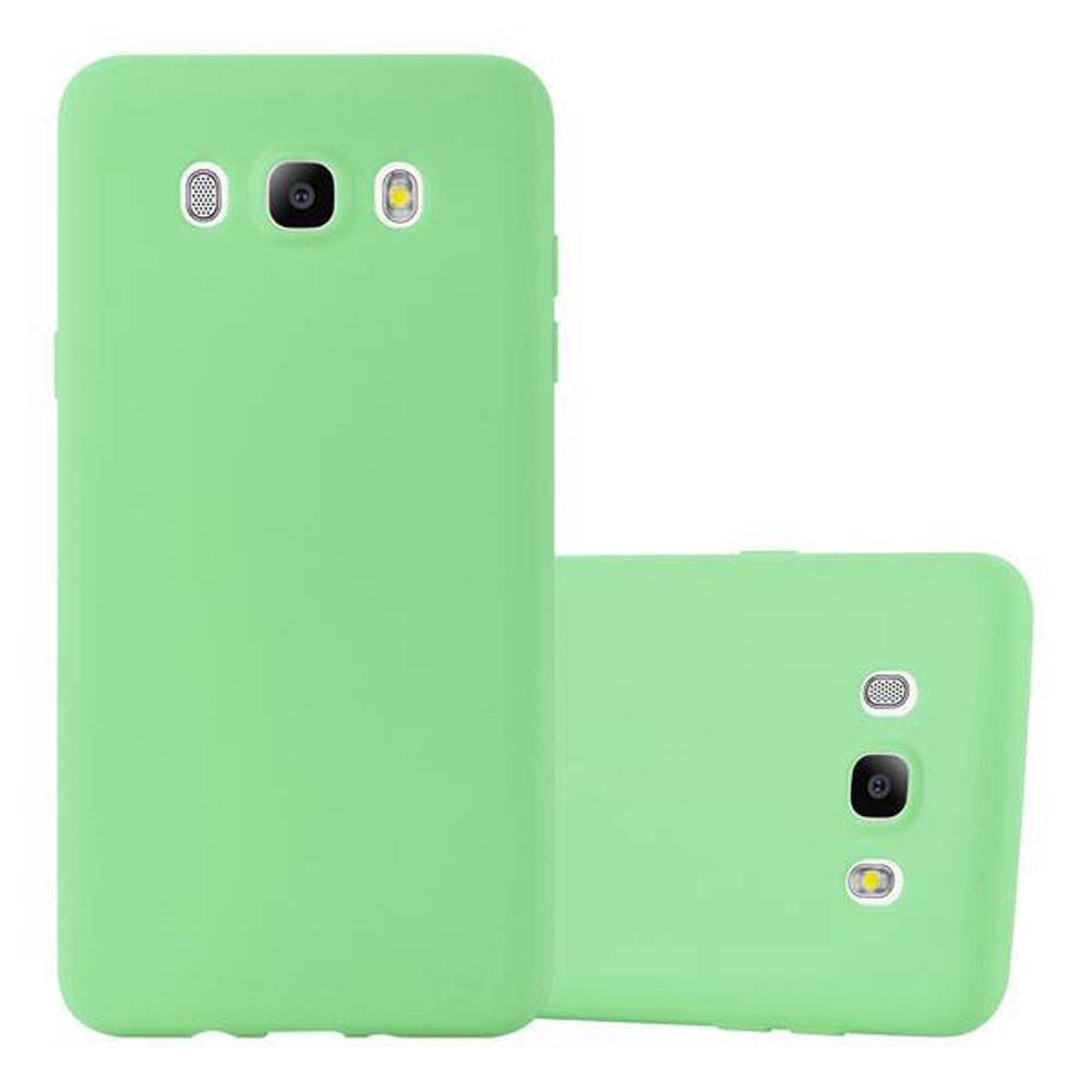Cadorabo Hülle für Samsung Galaxy J7 2016 Schutzhülle in Grün Handyhülle TPU Silikon Etui Case Cover