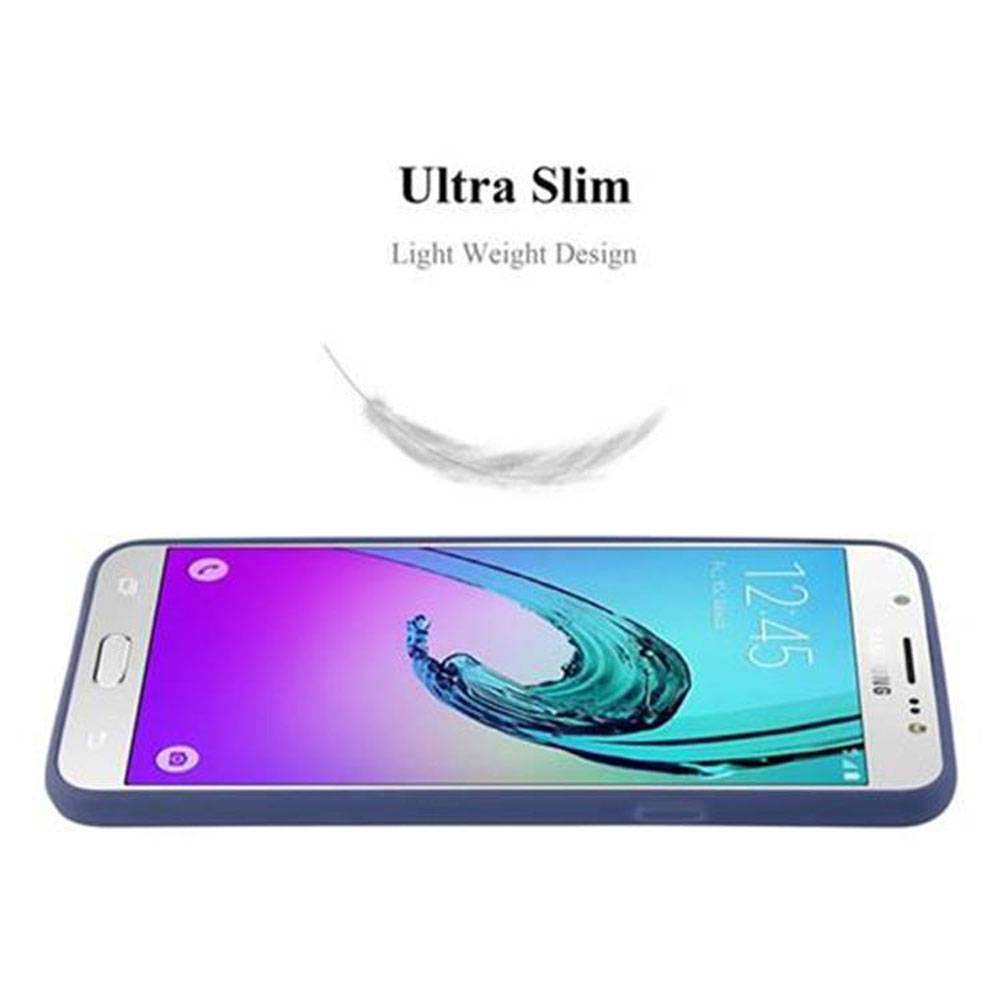 Cadorabo Hülle für Samsung Galaxy J7 2016 Schutzhülle in Blau Handyhülle TPU Silikon Etui Case Cover