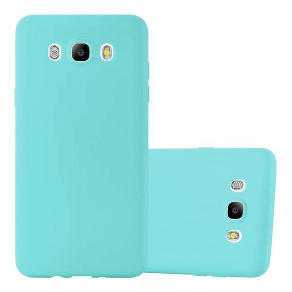 Cadorabo Hülle für Samsung Galaxy J7 2016 Schutzhülle in Blau Handyhülle TPU Silikon Etui Case Cover