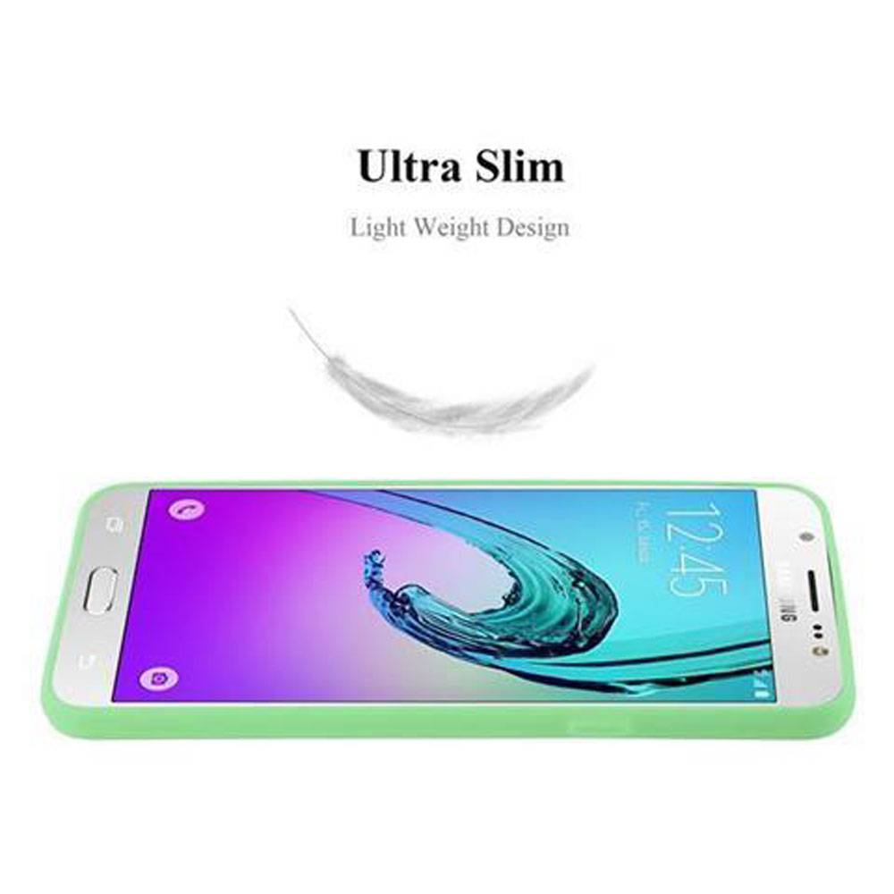 Cadorabo Hülle für Samsung Galaxy J5 2016 Schutzhülle in Grün Handyhülle TPU Silikon Etui Case Cover