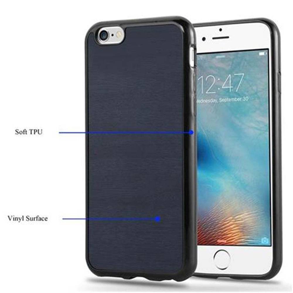Cadorabo Handyhülle für Apple iPhone 6 / 6S in Blau Schutzhülle Hülle Etui Case Cover TPU Silikon