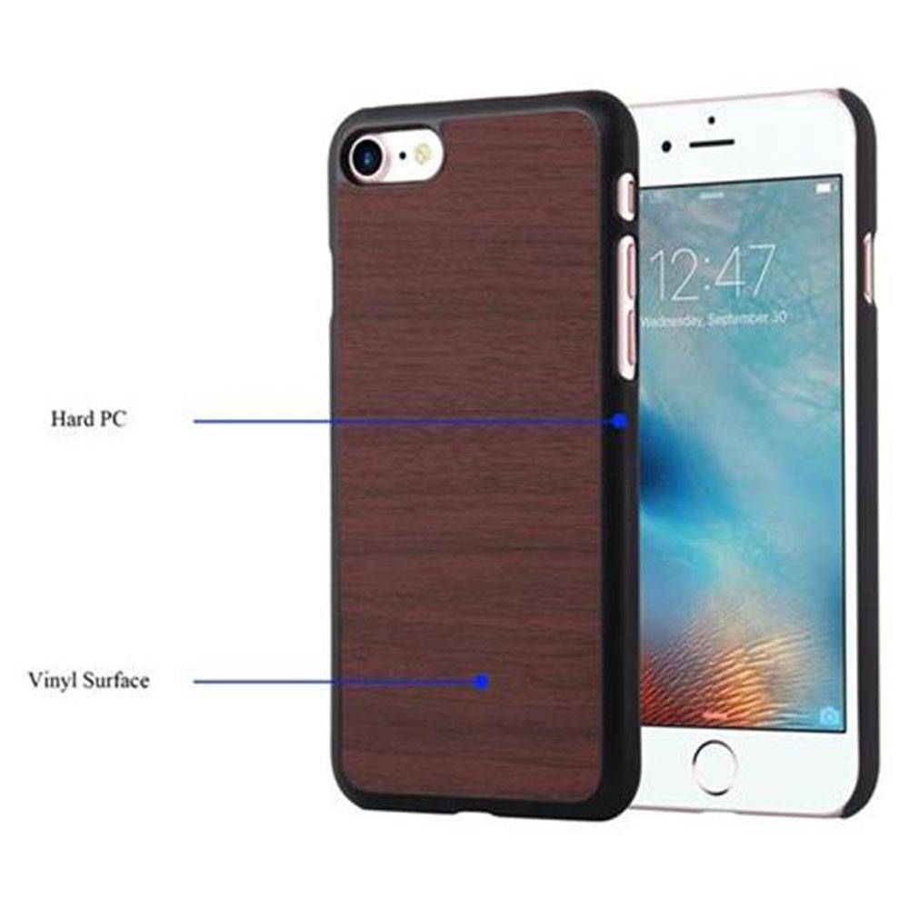 Cadorabo Handyhülle für Apple iPhone 7 / 7S / 8 / SE 2020 in Braun Schutzhülle Hülle Etui Case Cover TPU Silikon