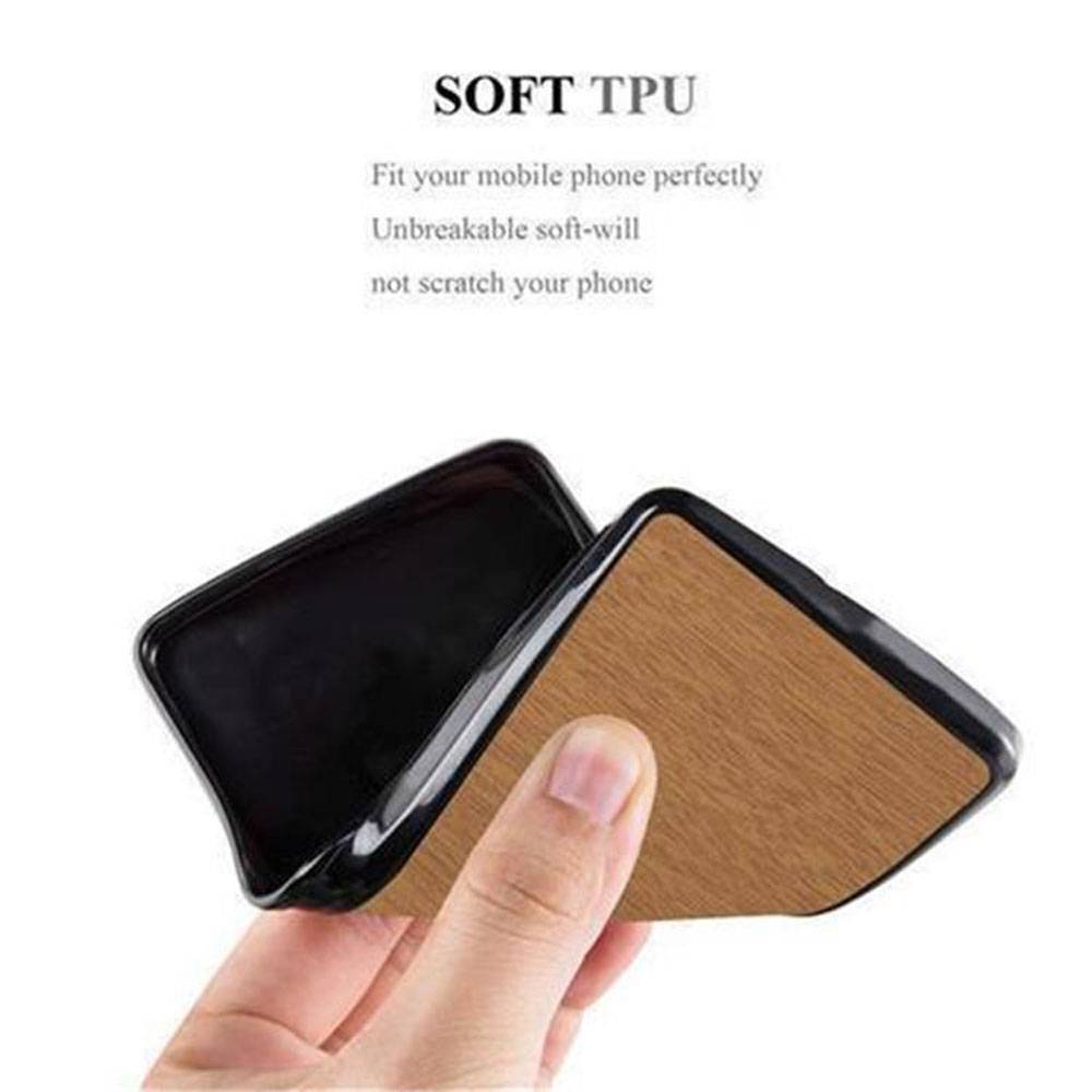 Cadorabo Handyhülle für Samsung Galaxy A5 2015 in Braun Schutzhülle Hülle Etui Case Cover TPU Silikon