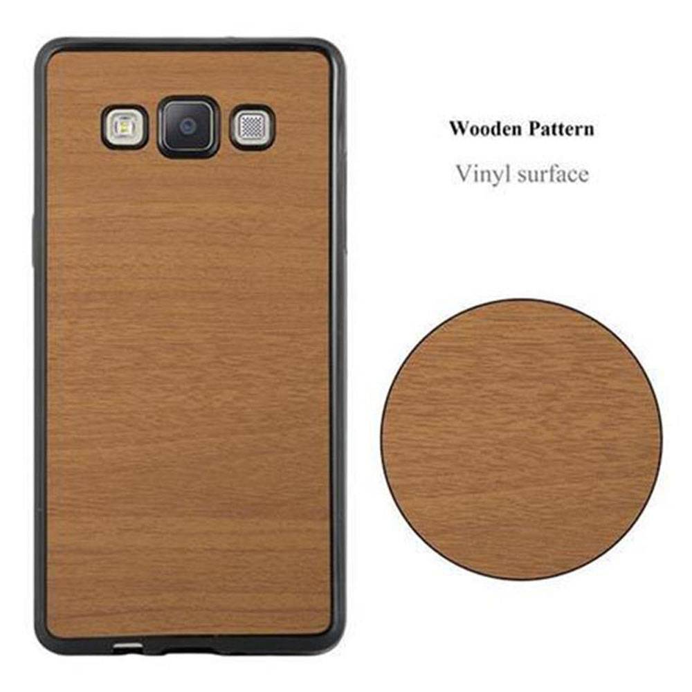 Cadorabo Handyhülle für Samsung Galaxy A5 2015 in Braun Schutzhülle Hülle Etui Case Cover TPU Silikon