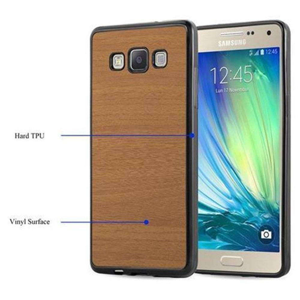 Cadorabo Handyhülle für Samsung Galaxy A5 2015 in Braun Schutzhülle Hülle Etui Case Cover TPU Silikon