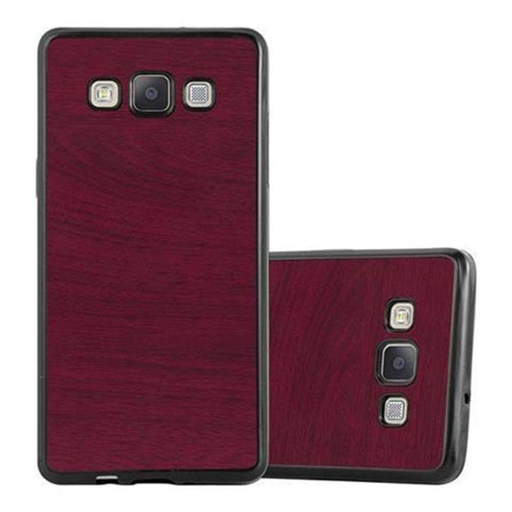 Cadorabo Handyhülle für Samsung Galaxy A5 2015 in Rot Schutzhülle Hülle Etui Case Cover TPU Silikon