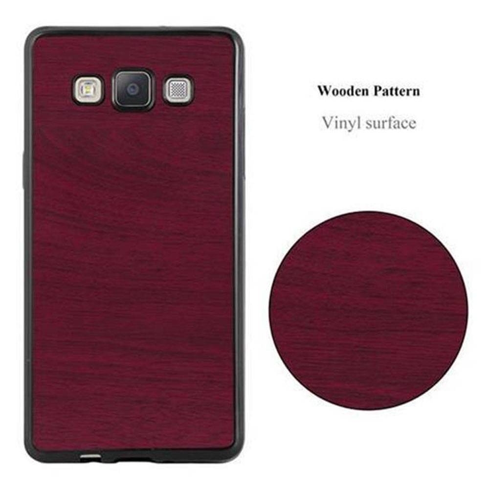 Cadorabo Handyhülle für Samsung Galaxy A5 2015 in Rot Schutzhülle Hülle Etui Case Cover TPU Silikon