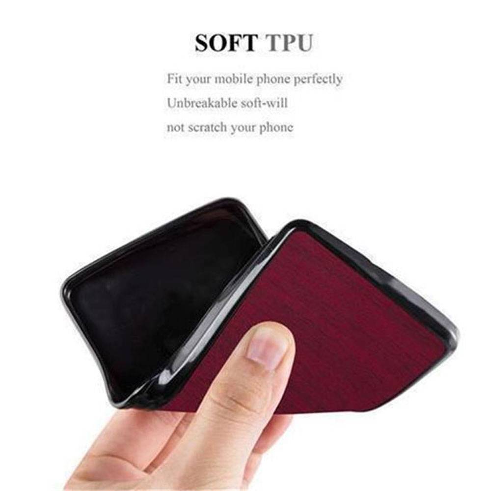 Cadorabo Handyhülle für Samsung Galaxy A5 2015 in Rot Schutzhülle Hülle Etui Case Cover TPU Silikon