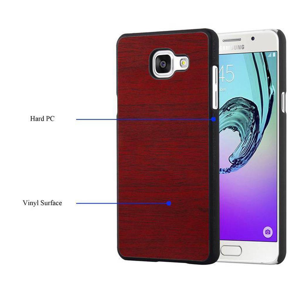 Cadorabo Handyhülle für Samsung Galaxy A5 2016 in Rot Schutzhülle Hülle Etui Case Cover TPU Silikon