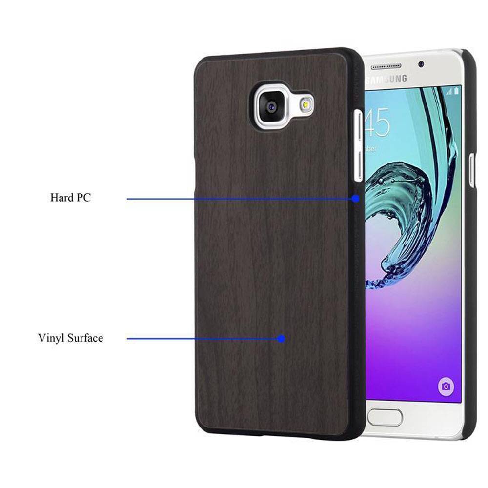 Cadorabo Handyhülle für Samsung Galaxy A5 2016 in Schwarz Schutzhülle Hülle Etui Case Cover TPU Silikon