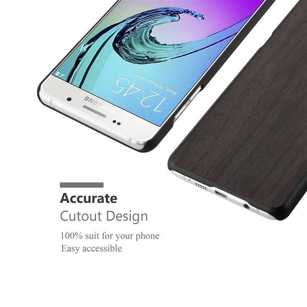 Cadorabo Handyhülle für Samsung Galaxy A5 2016 in Schwarz Schutzhülle Hülle Etui Case Cover TPU Silikon